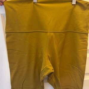 Lululemon Athletica Mustard Yellow Shorts